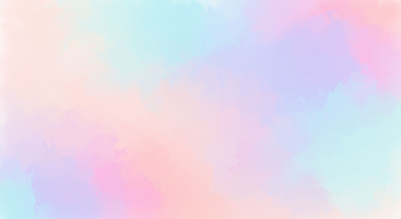 Pastel colored background with a white 5