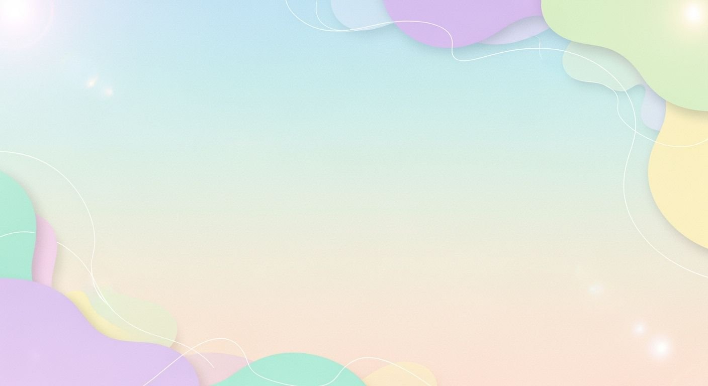 Pastel colored background with circles and
