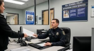 Peel police background check image