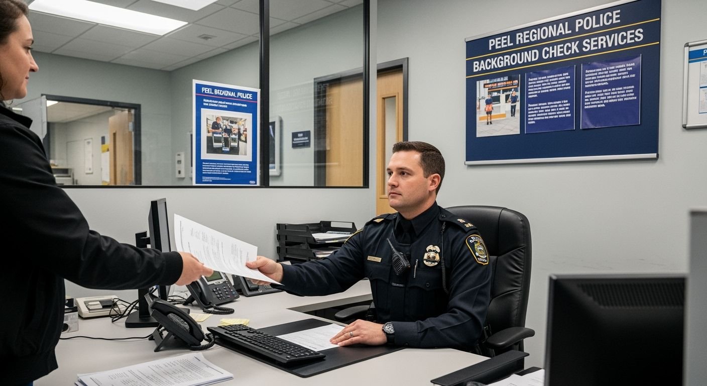 Peel police background check image