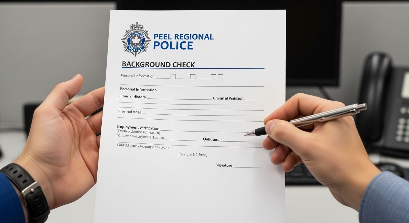 Peel regional police background check image