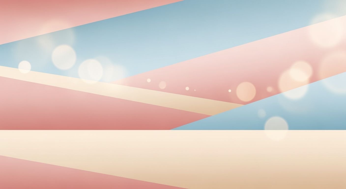 Pink and blue abstract background with 6