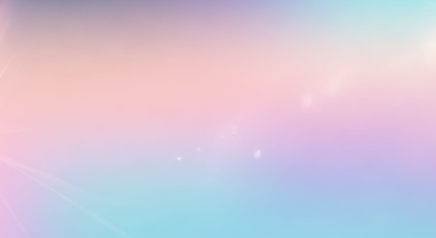 Pink and blue background with a 100