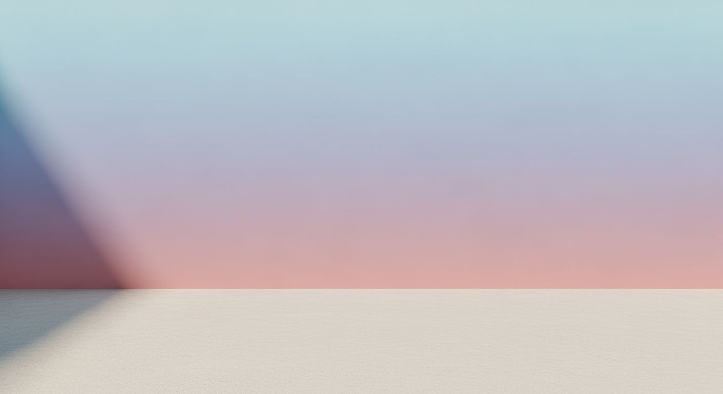 Pink and blue background with a 27