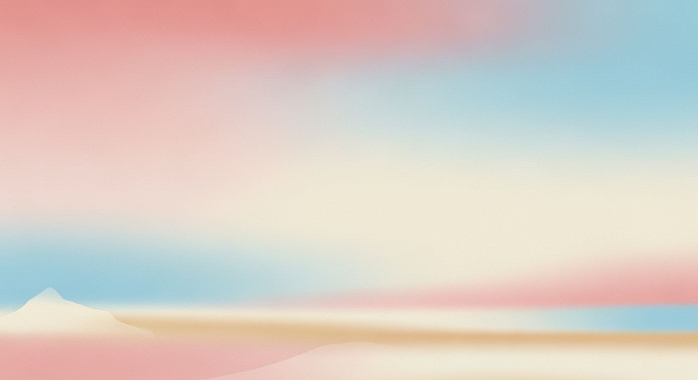 Pink and blue background with a 95