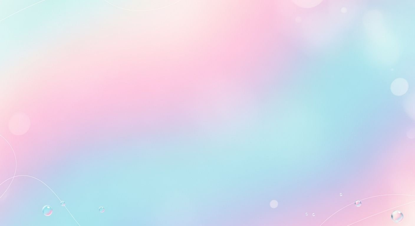 Pink and blue background with bubbles