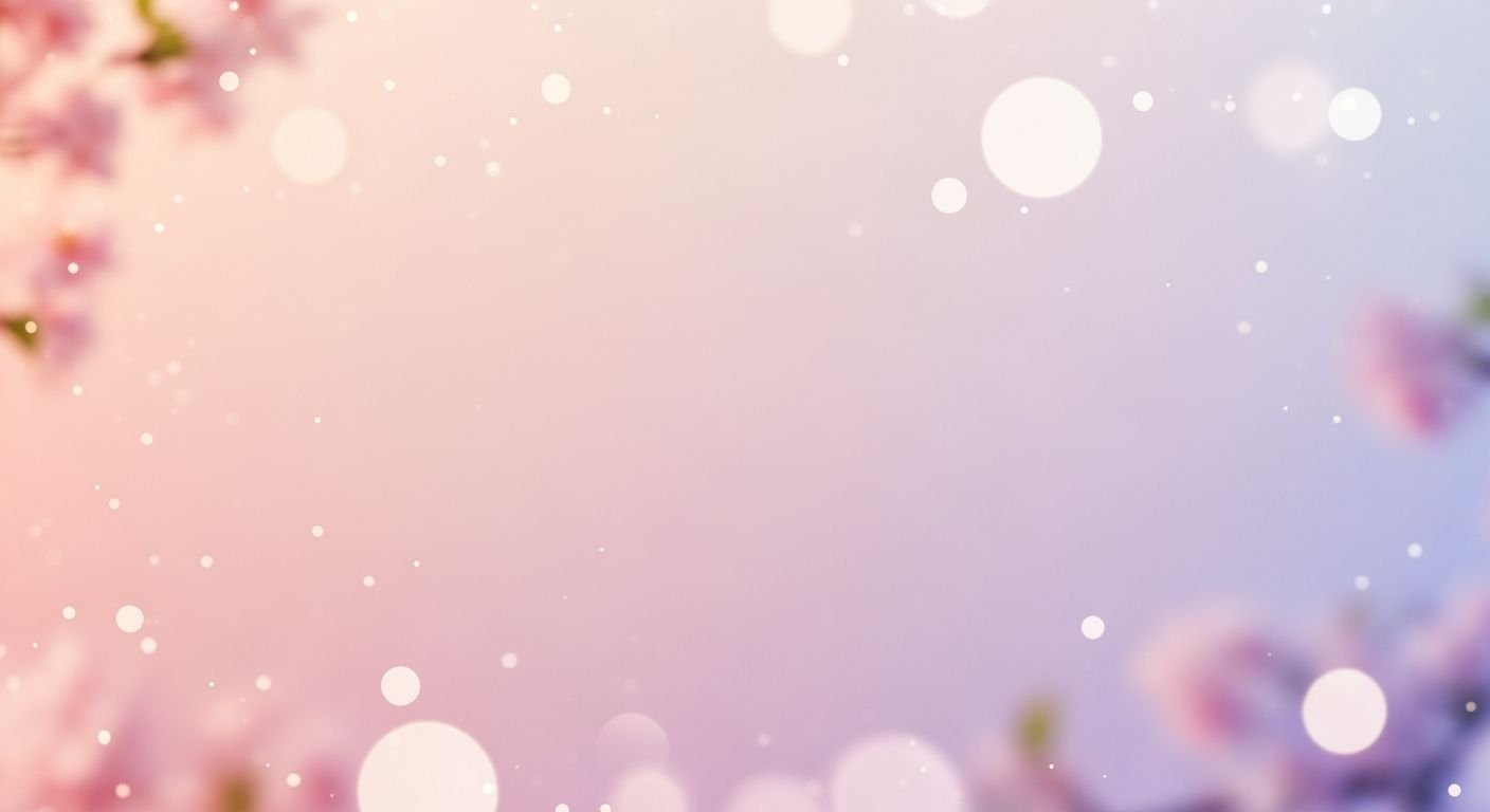 Pink and blue background with cherry 2