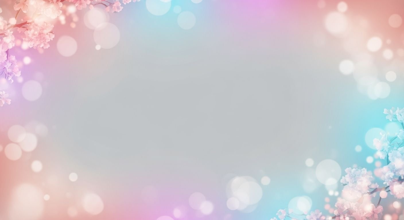 Pink and blue background with cherry 4