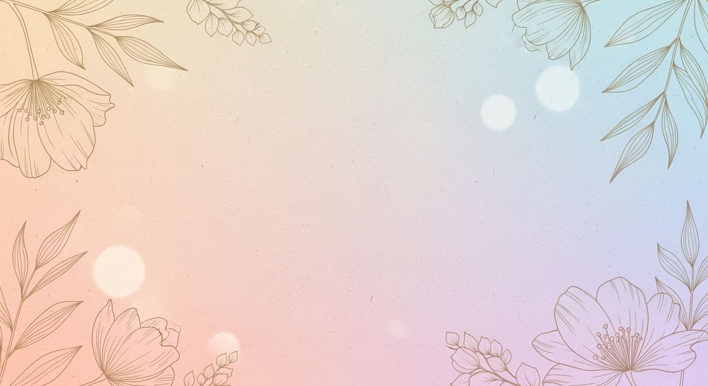 Pink and blue background with flowers 19
