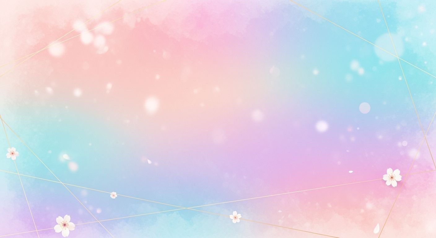 Pink and blue background with white 10