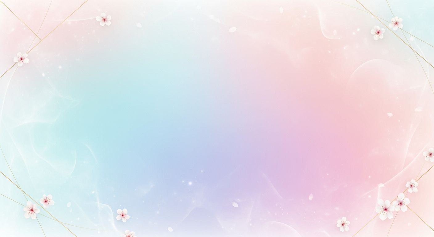 Pink and blue background with white 14