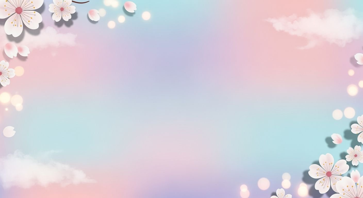 Pink and blue background with white 16
