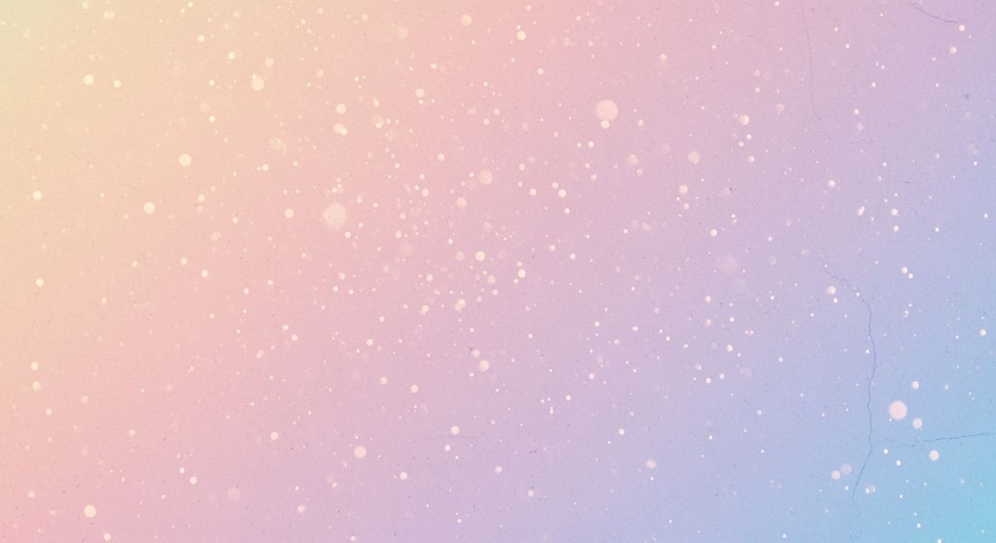 Pink and blue background with white 4