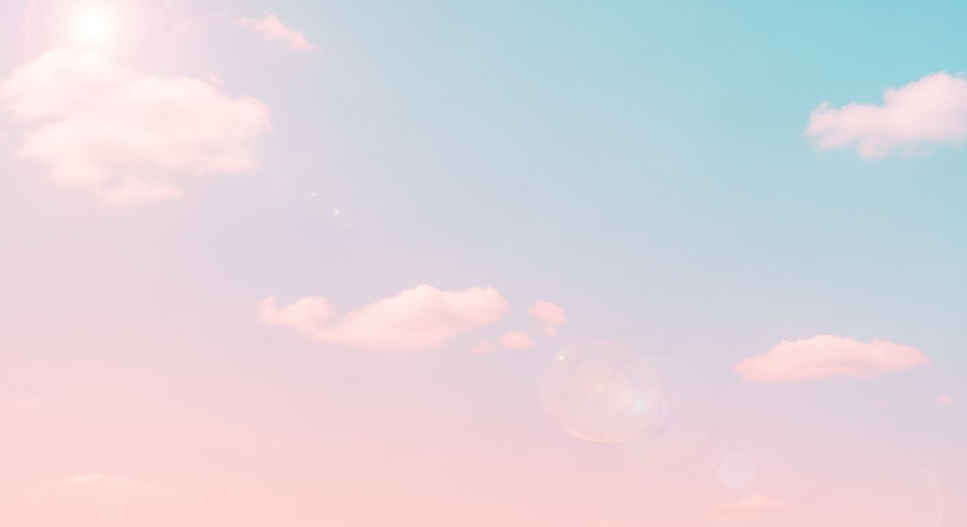 Pink and blue sky with clouds 10