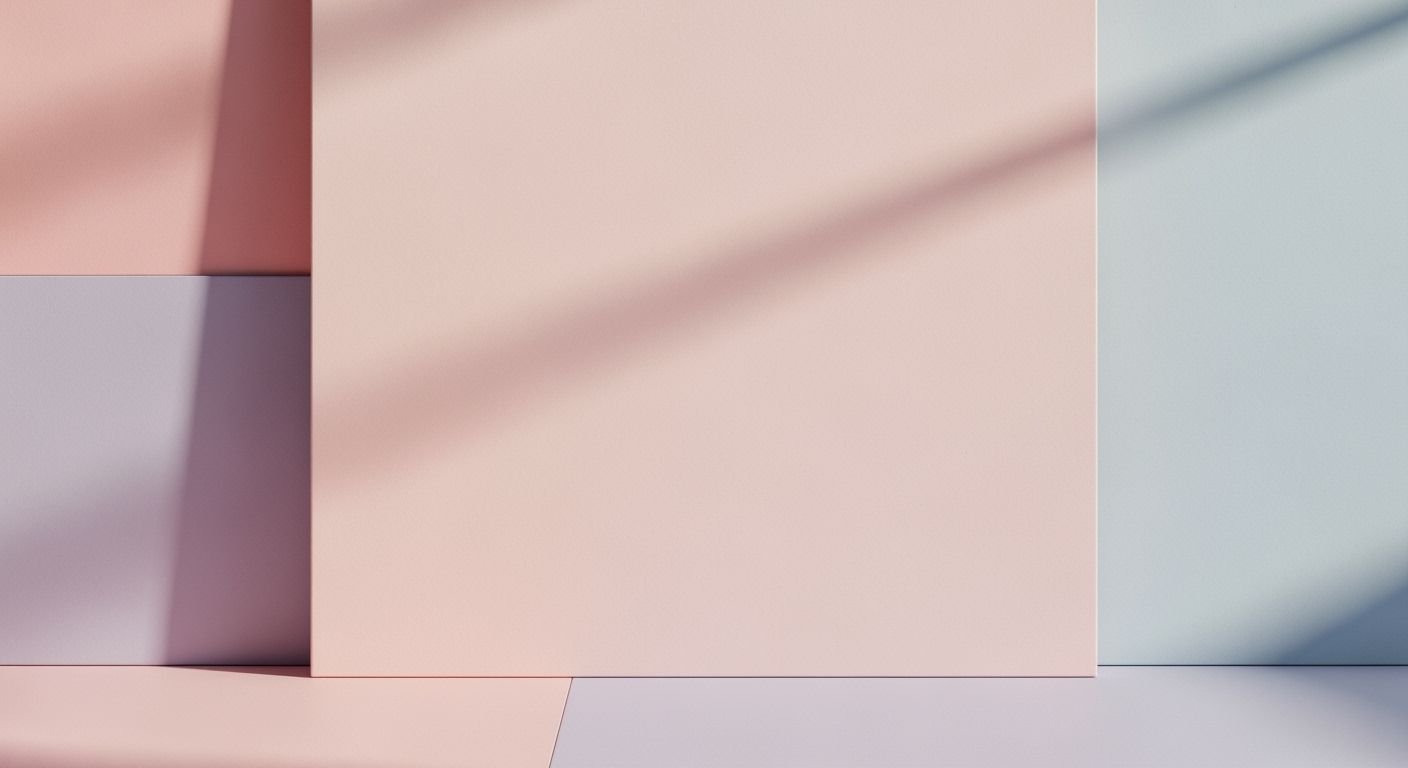 Pink and blue wall with a 7
