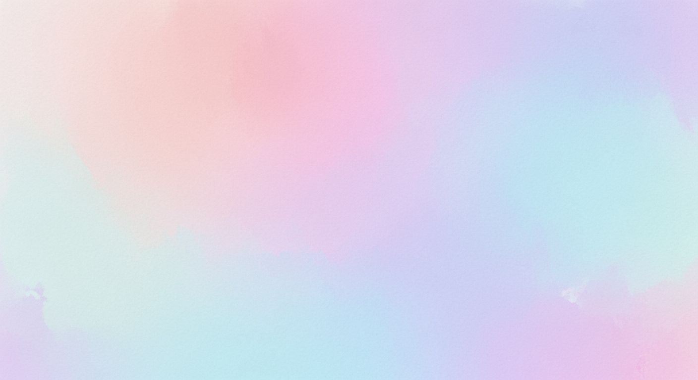 Pink and blue watercolor background with 5