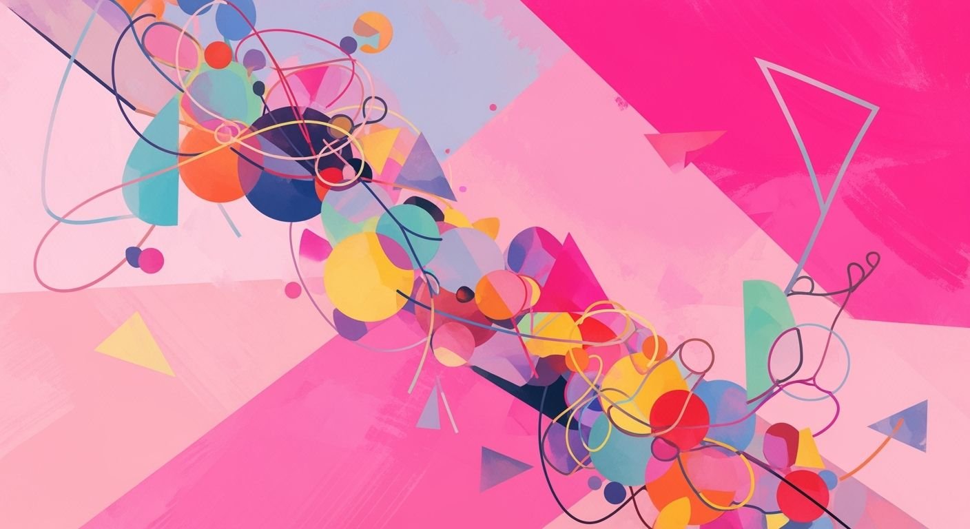 Pink background abstract image 2