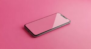 Pink background phone image 2