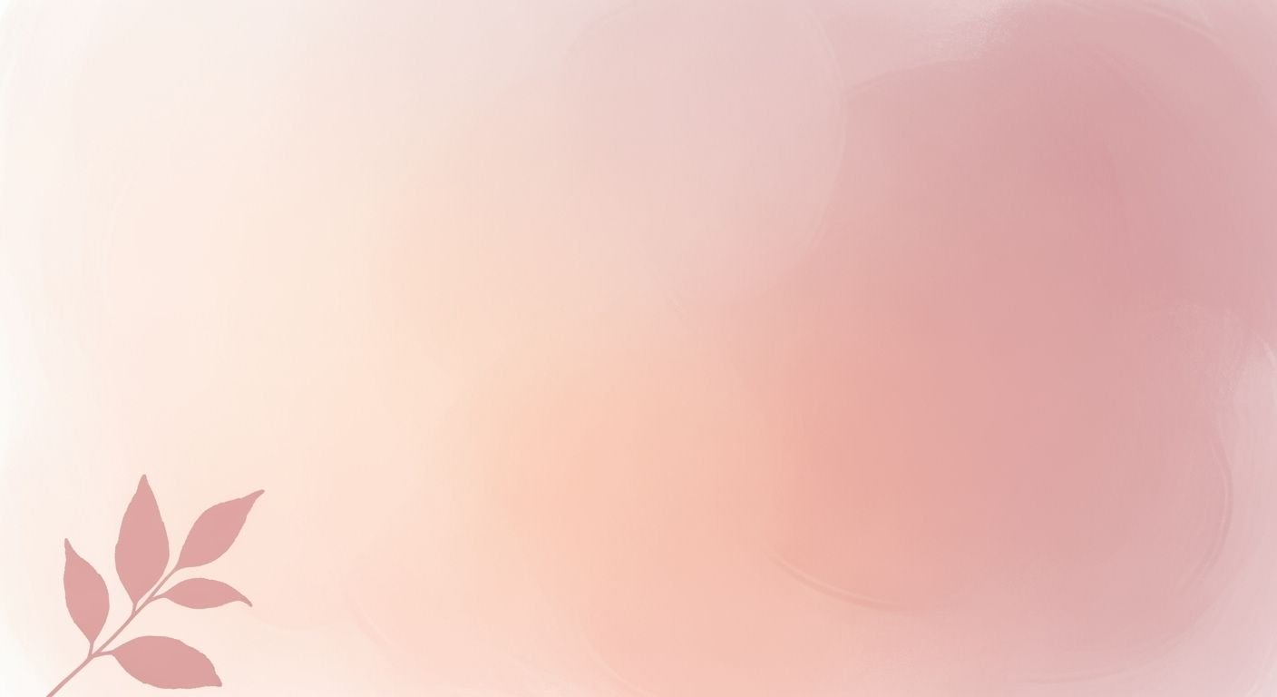 Pink background with a leaf on