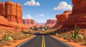 Pixar cars background image 2