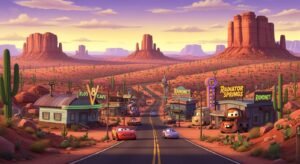 Pixar cars background image
