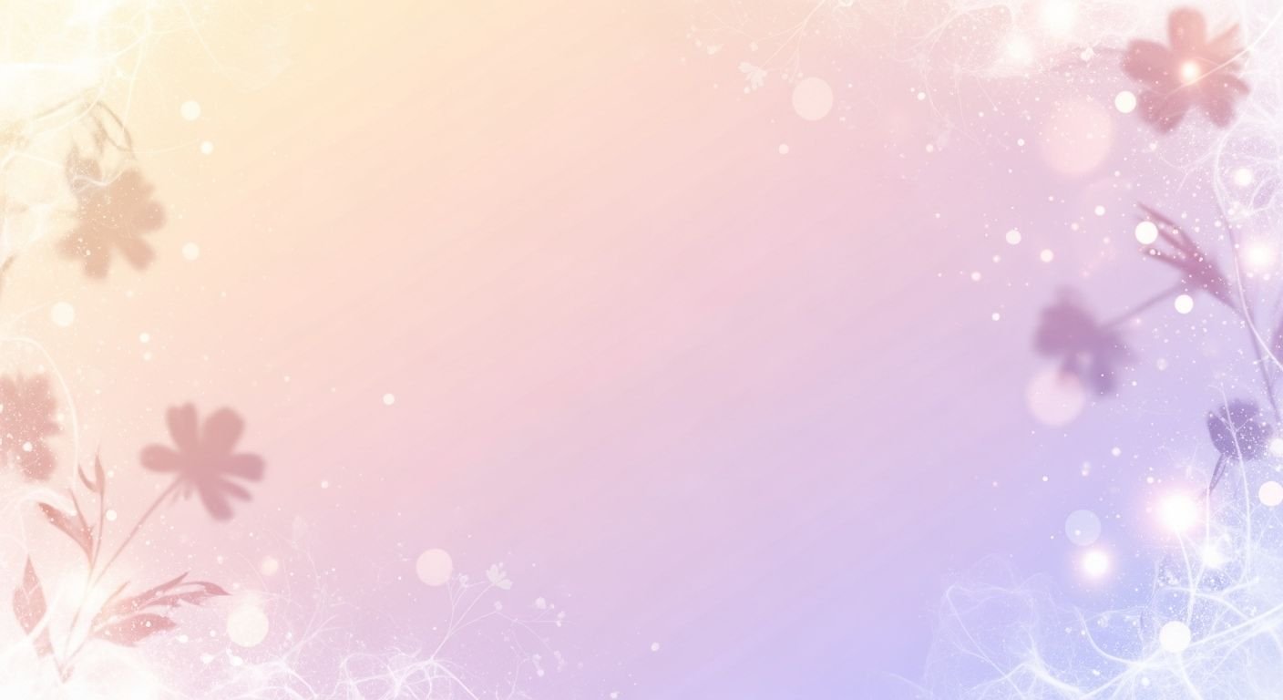 Purple and blue background with flowers