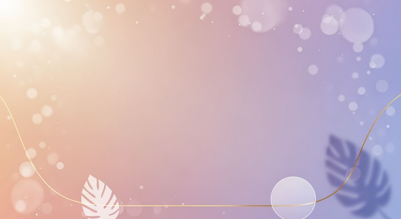 Purple and pink background with leaves 2