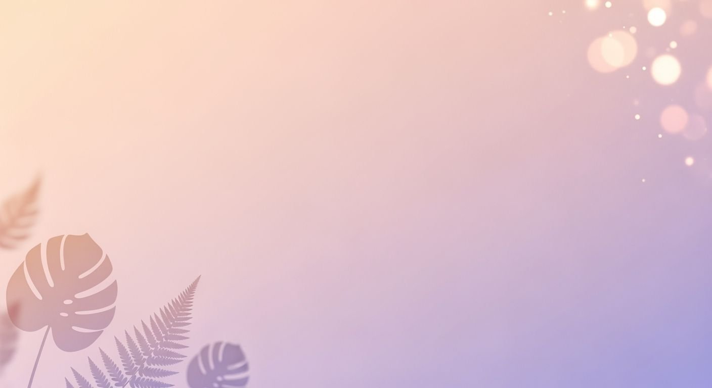 Purple and pink background with leaves 4