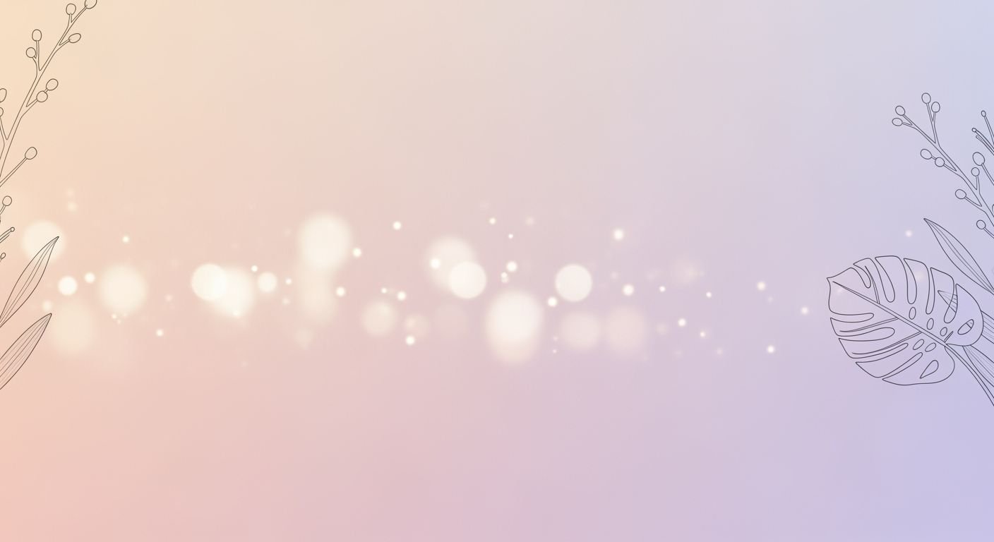 Purple and pink background with leaves