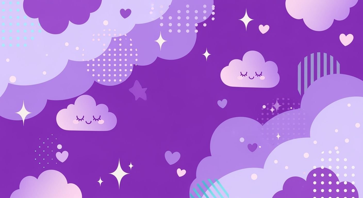 Purple cute background image