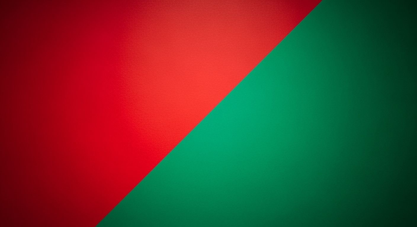 Red and green background image