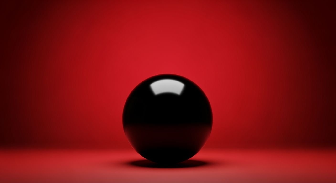 Red background with black image 3