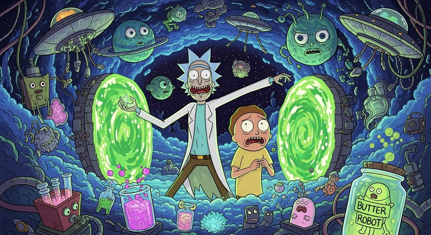 Rick and morty desktop background image 12