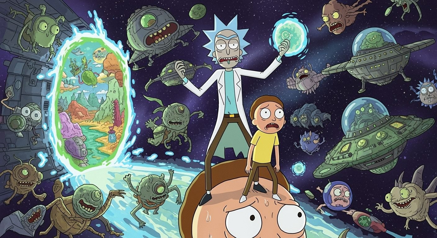 Rick and morty desktop background image 8