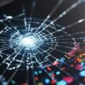 Shattered screen background image