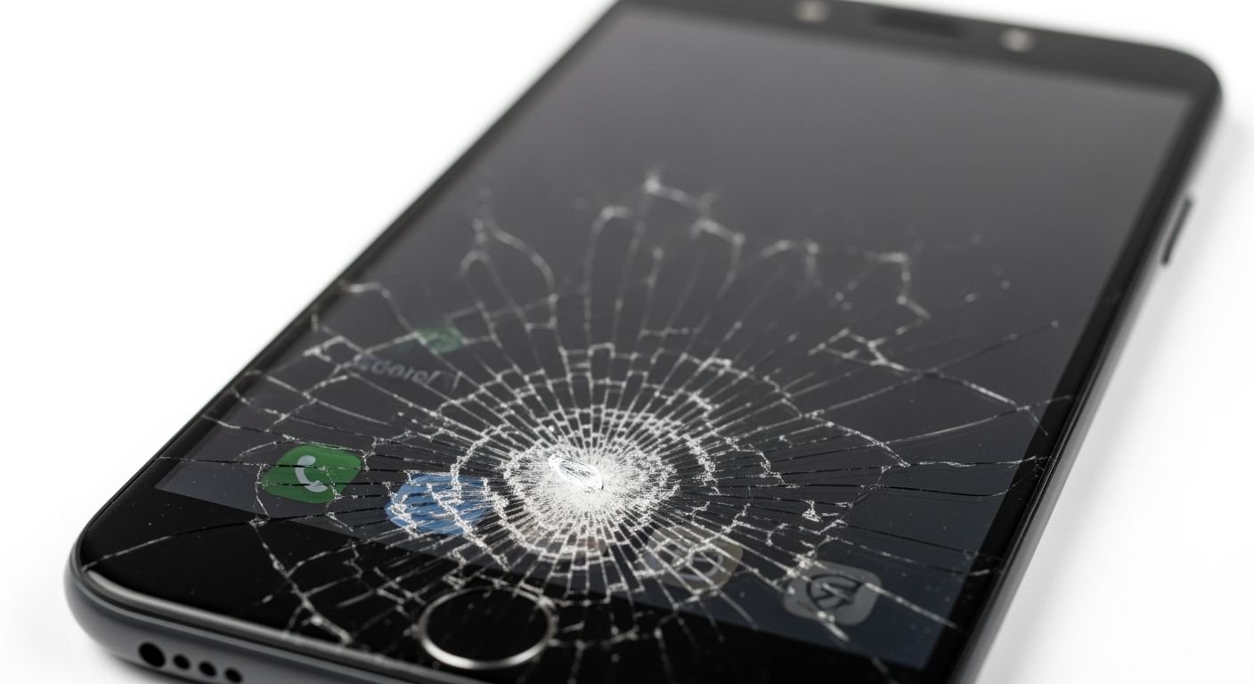 Shattered screen background image