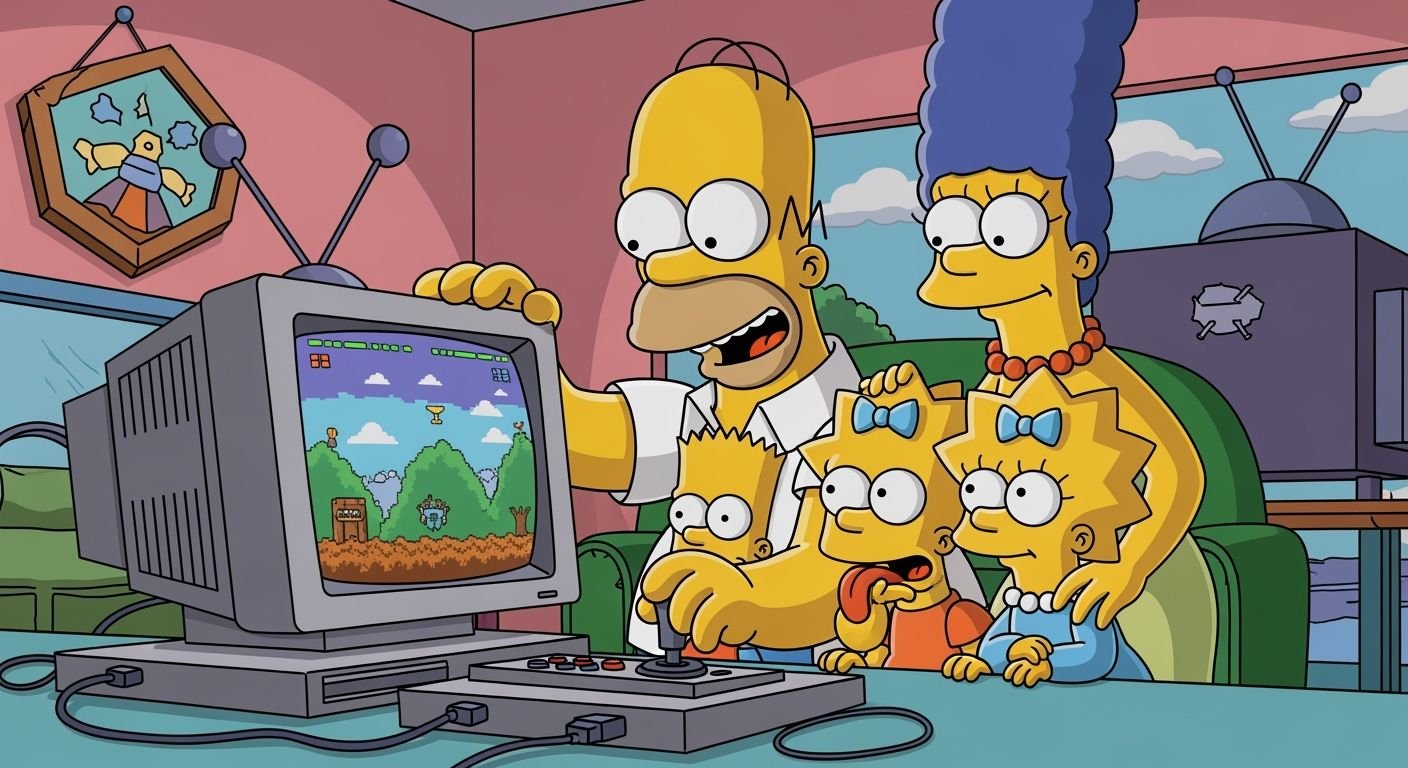 Simpsons computer background image 2