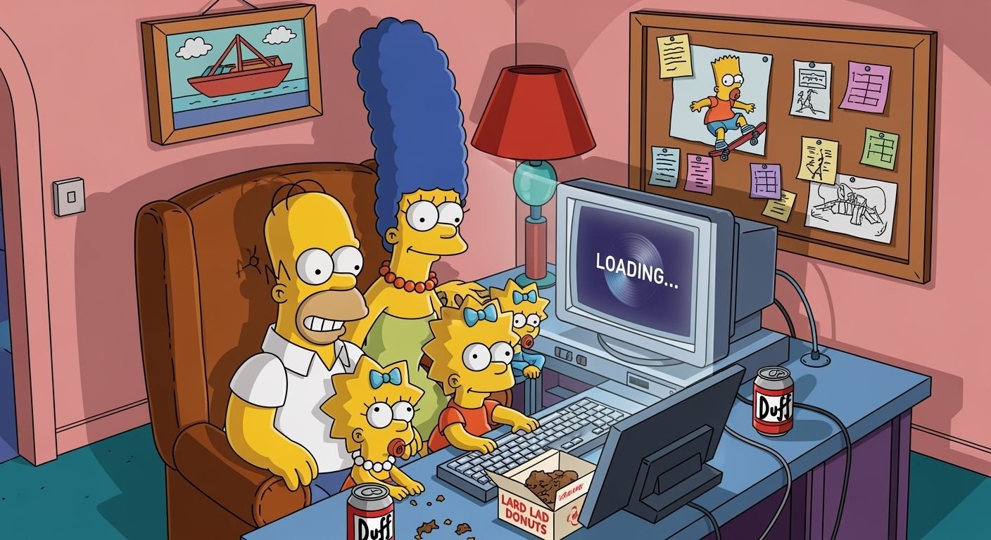 Simpsons computer background image 3