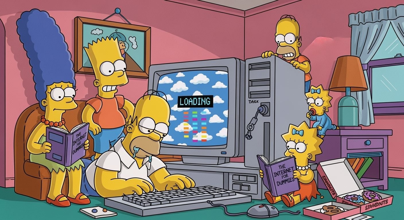Simpsons computer background image 4