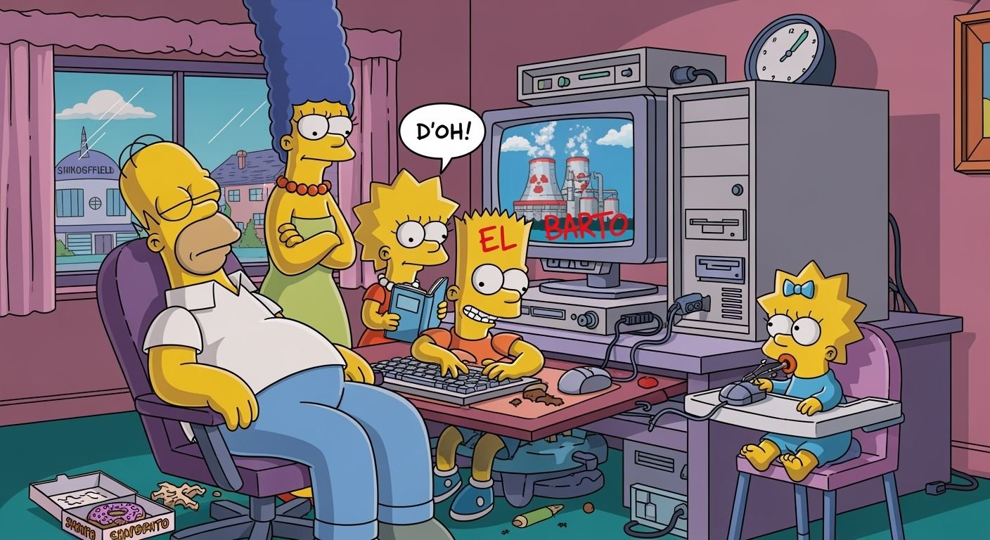 Simpsons computer background image
