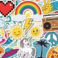 Sticker background image