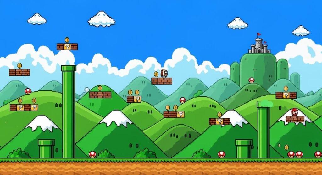 Super mario bros background image 2