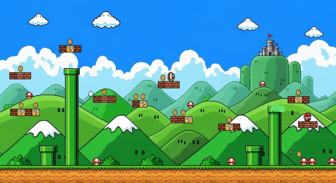 Super mario bros background image 2