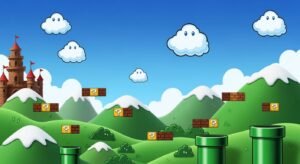 Super mario bros background image