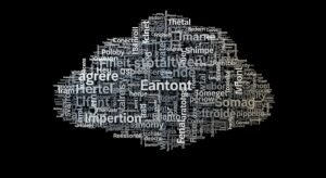 Text cloud black background image