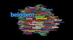 Text cloud black background image 4