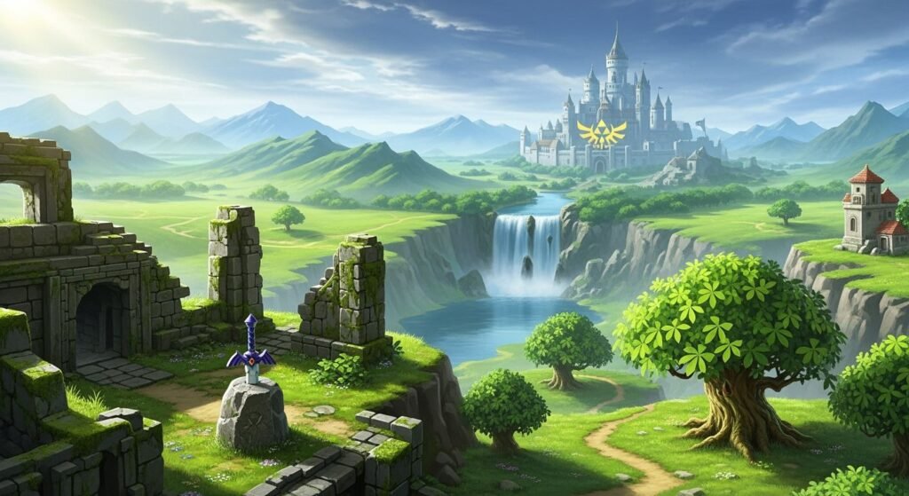 The legend of zelda background image