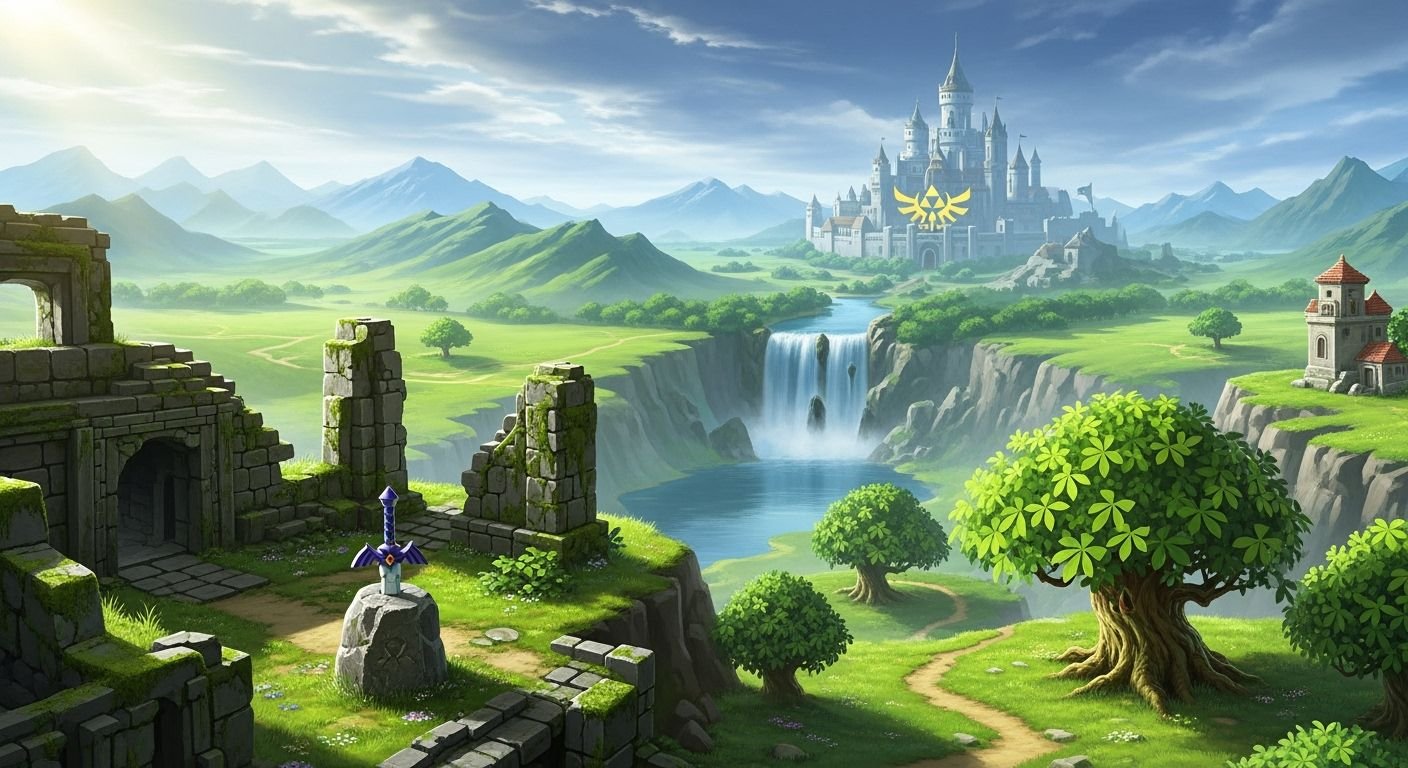 The legend of zelda background image