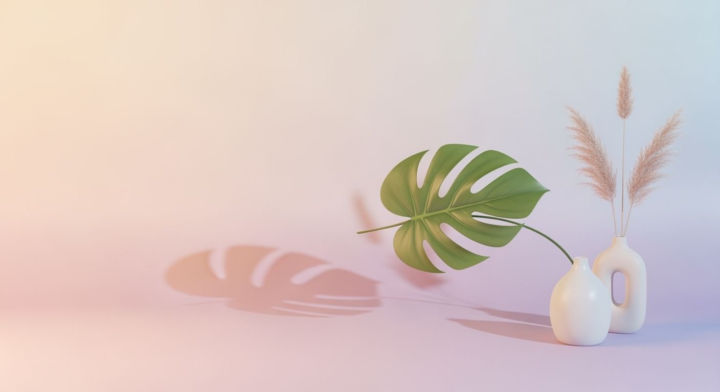 Two vases with plants in them 2