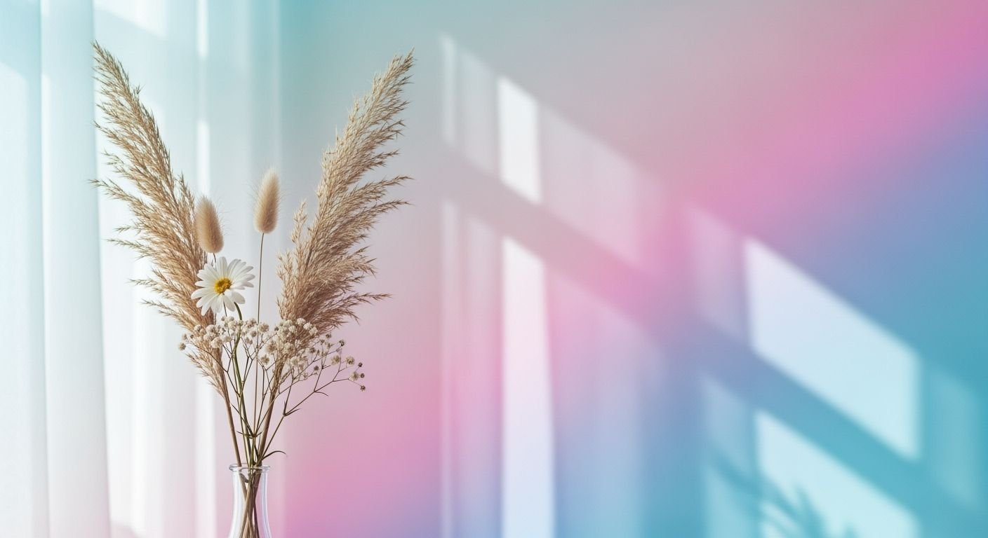 Vase filled with flowers sitting on 4